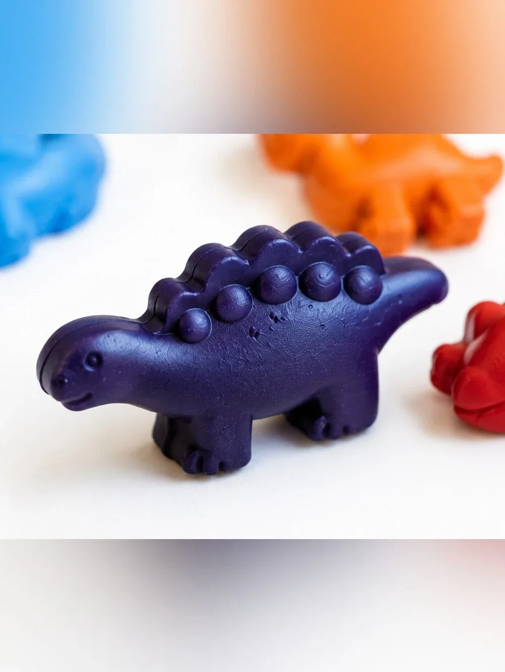 Set of 3 Handmade Dinosaur Crayons for Party Favors/Gifts